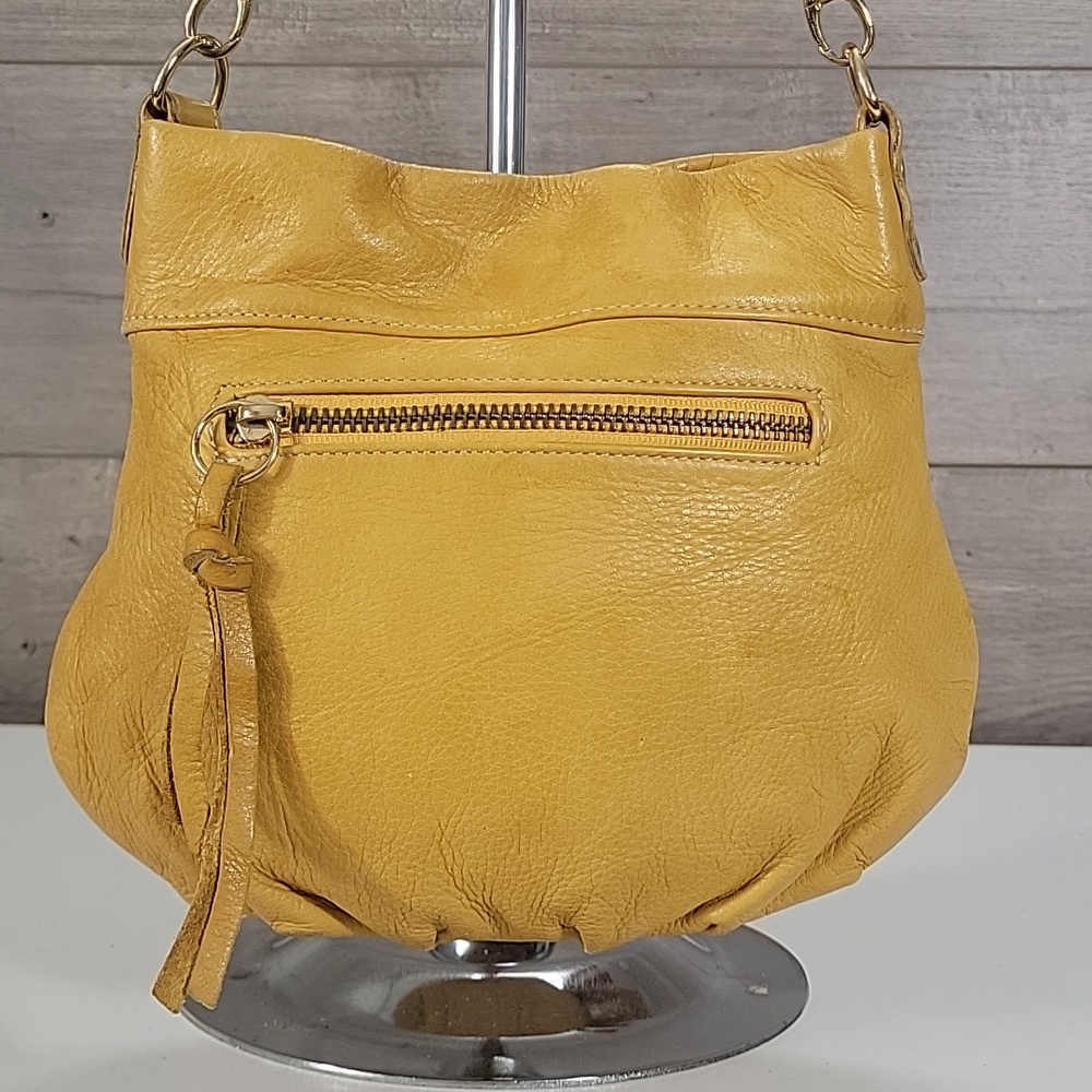 Pietro Alessandro Yellow Leather Handbag Purse Clutch Bag - Picture 3 of 12